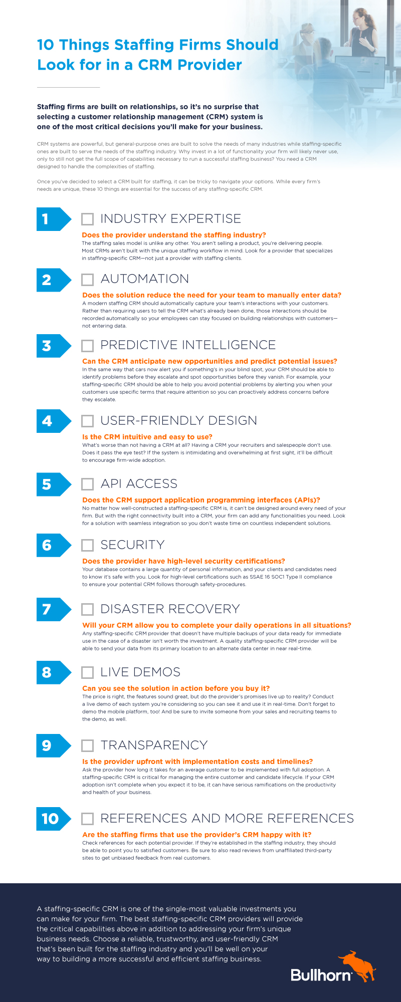 What To Look For In A Staffing Crm Bullhorn