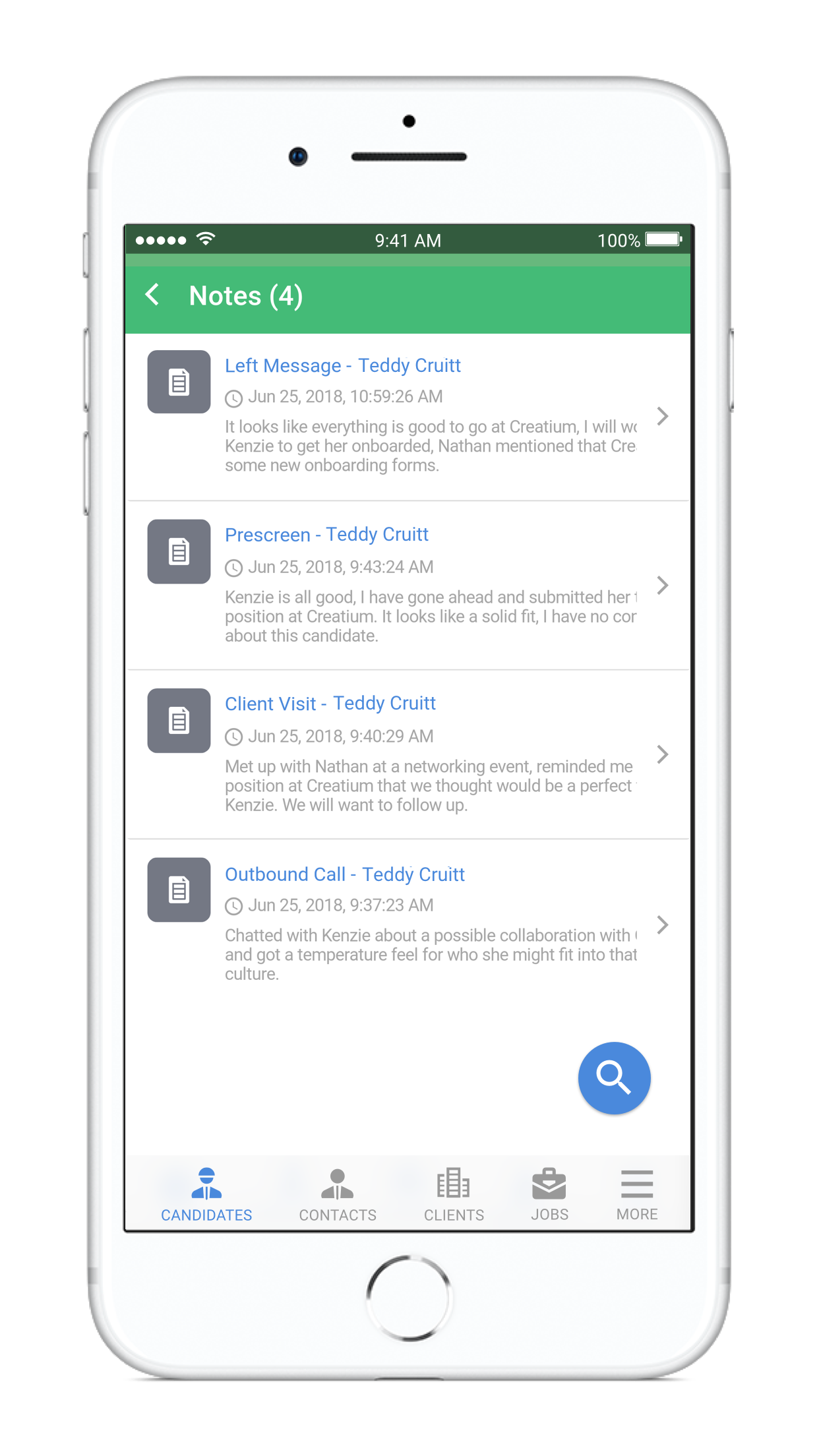 Mobile Recruiting App Bullhorn