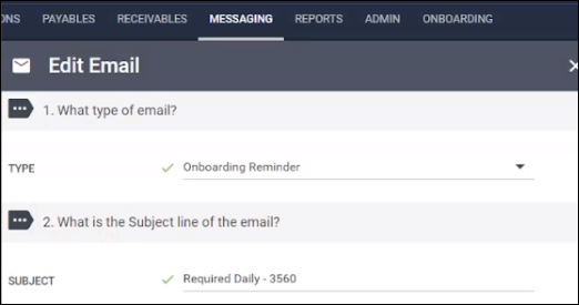 Reminder Email Onboarding